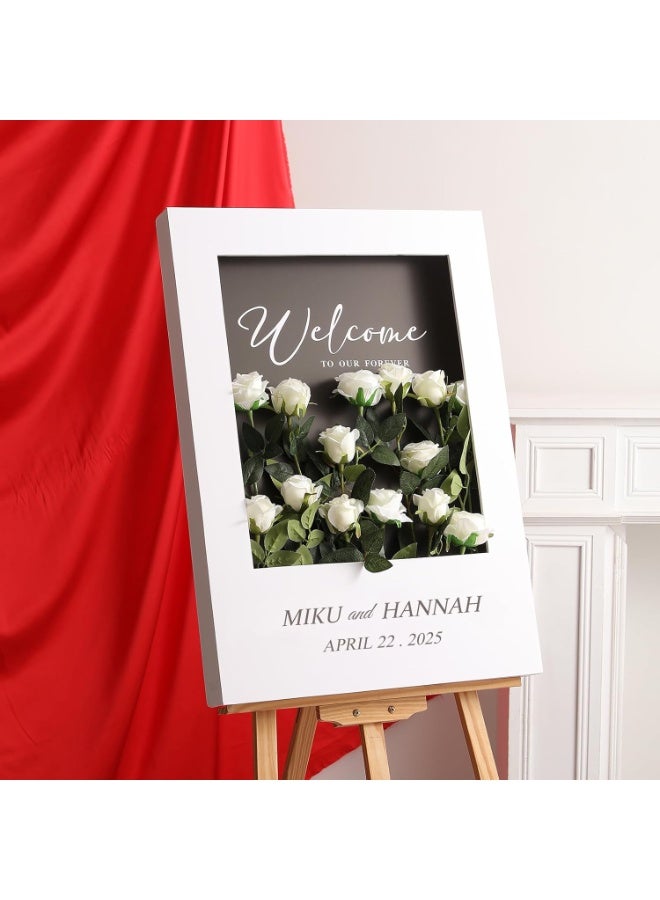 DUNISO 12PCS Artificial Silk Flowers, Bridal Wedding Bouquet, Realistic Roses Bouquet Long Stem for Home, Wedding Decoration, Party (White) - Image 5